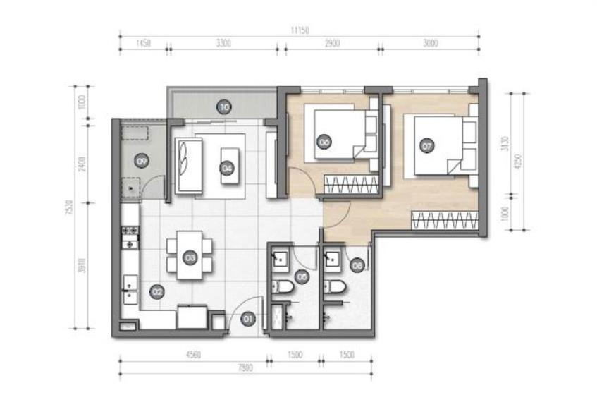 Mặt bằng tổng thể Palm River