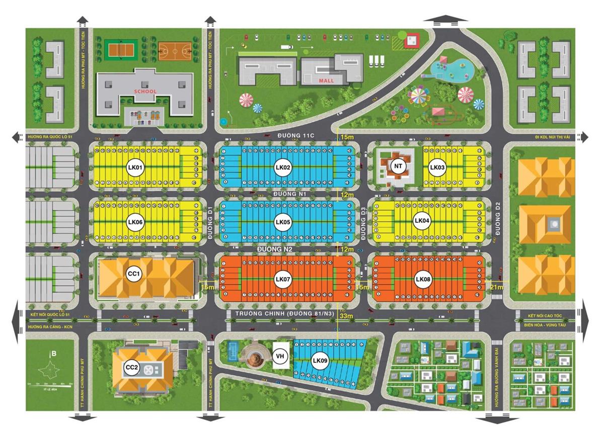 8 dự án bất động sản đáng đầu tư, pháp lý tốt nhất Tx Phú Mỹ 2024