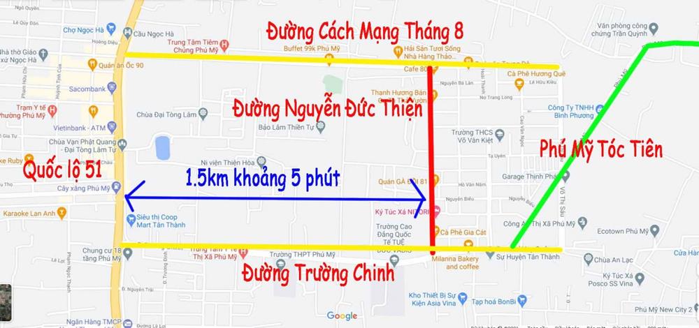 Vị trí đường Nguyễn Đức Thuận