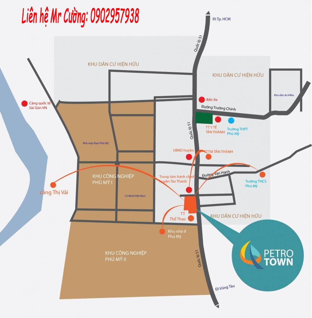 Dự án bất động sản Phú Mỹ - Petro Town của tập đoàn dầu khí Petro