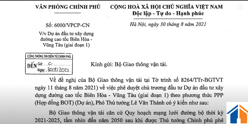 Công văn của văn phòng chính phủ gửi đến các lãnh đạo địa phương