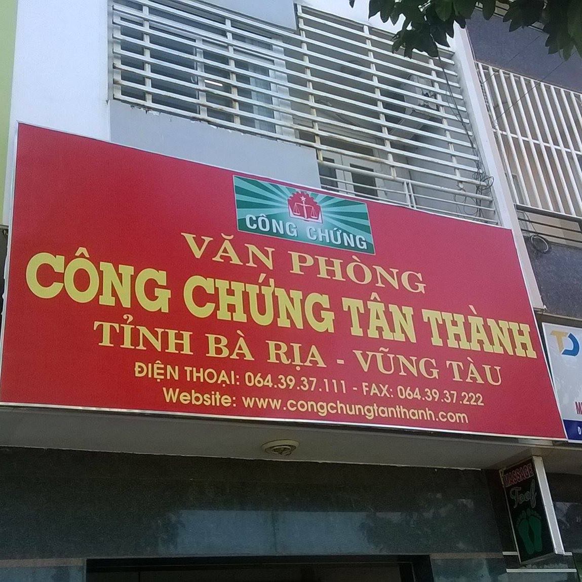 Văn phòng công chứng Tân Thành
